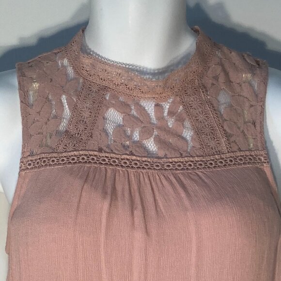 Xhilaration SZ M Soft Pink Lace Coquette Feminine Romantic Boho Fairy - Picture 3 of 4